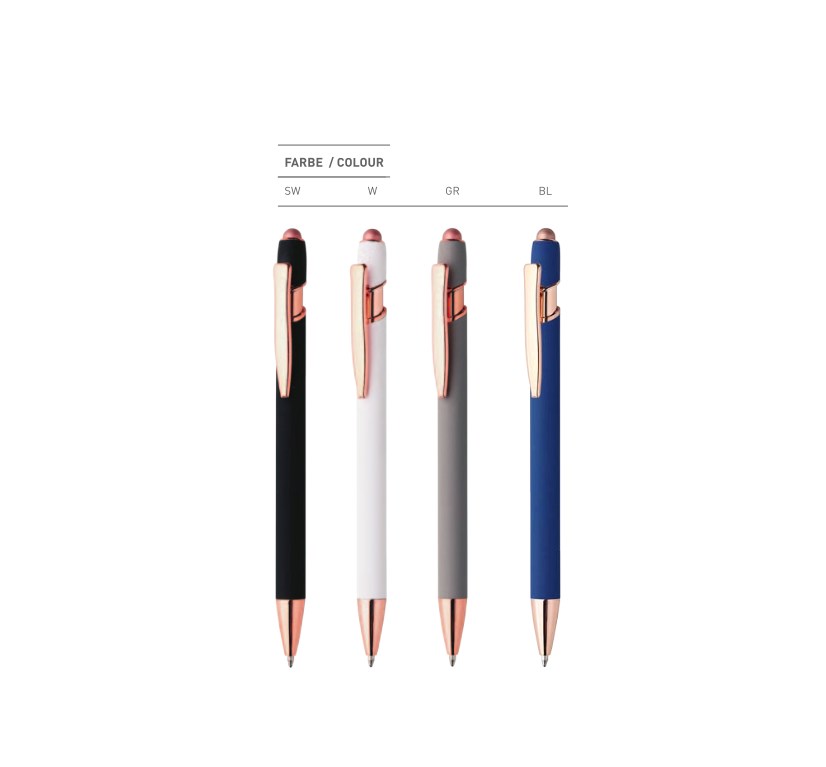 Penko - Kugelschreiber ANACAPA Soft & Touch RG aus Metall